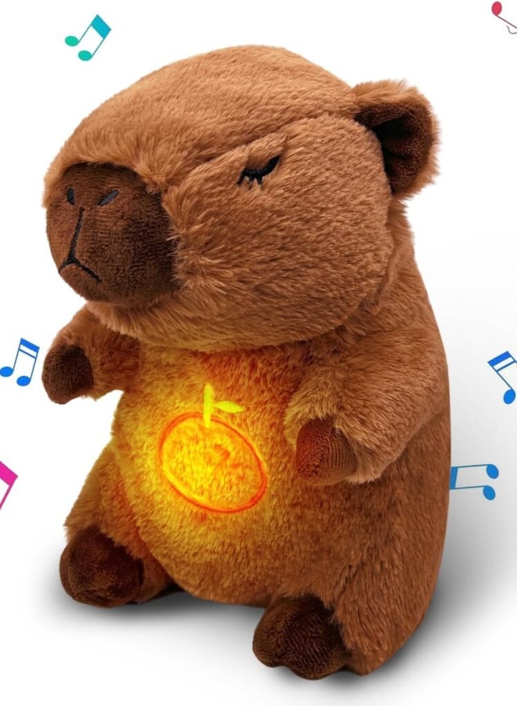 peluche de capibara que simula respirar