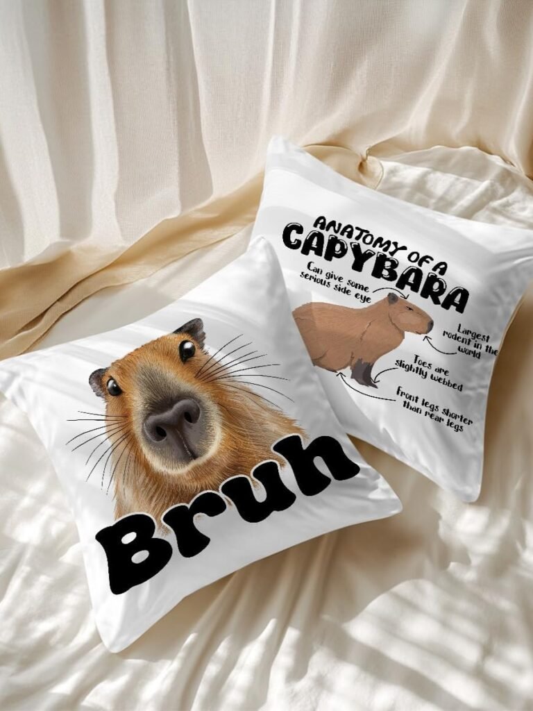 2 Fundas de Almohada Capibaras Excéntricos