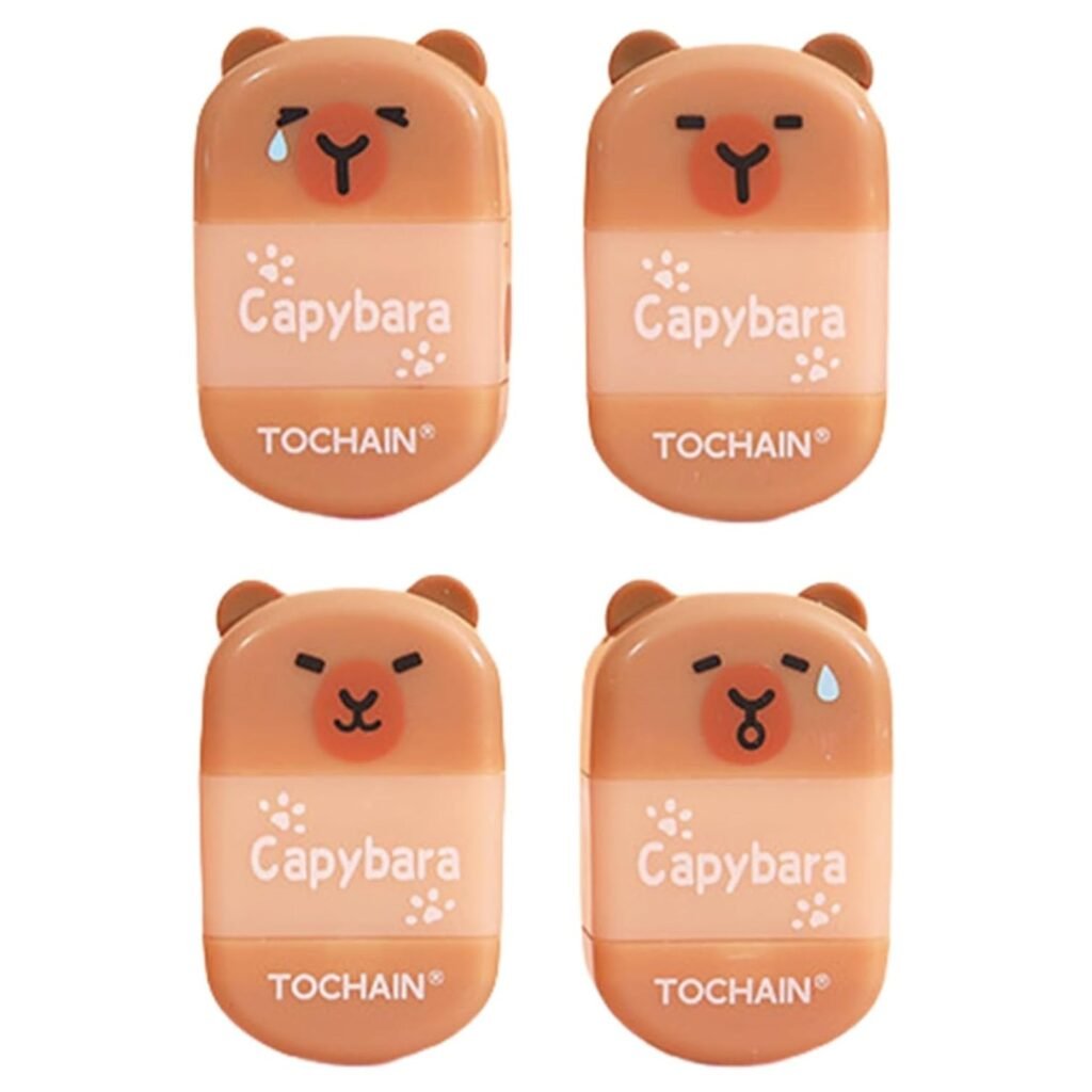 Juego de 4 Sacapuntas Borrador 2 en 1