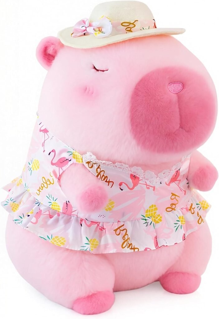Peluche Rosa de Capibara Fiesta en la Piscina