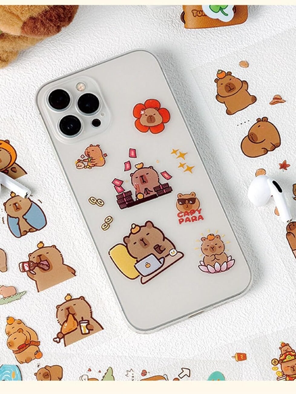 Calcomanías de capibaras