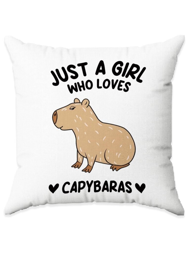 Almohada de (Just a Girl Who Loves Capybaras)