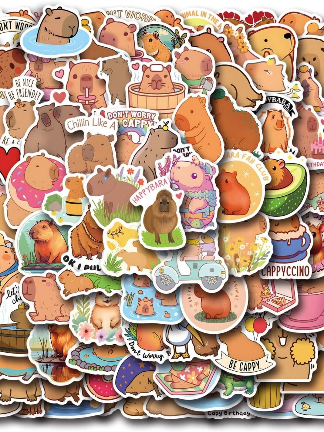 Calcomanías de Capibaras