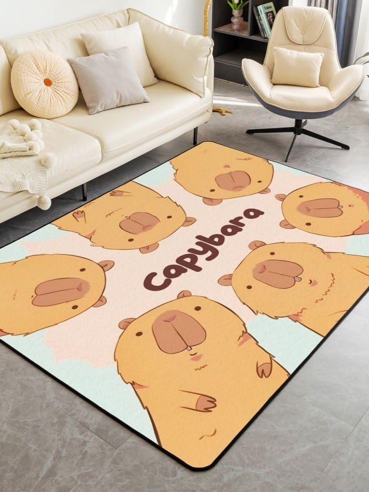 Alfombra Grande de Capibaras