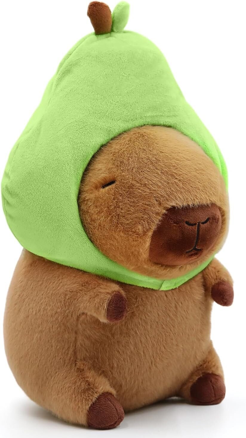 Peluche de Capibara Disfrazado de Aguacate