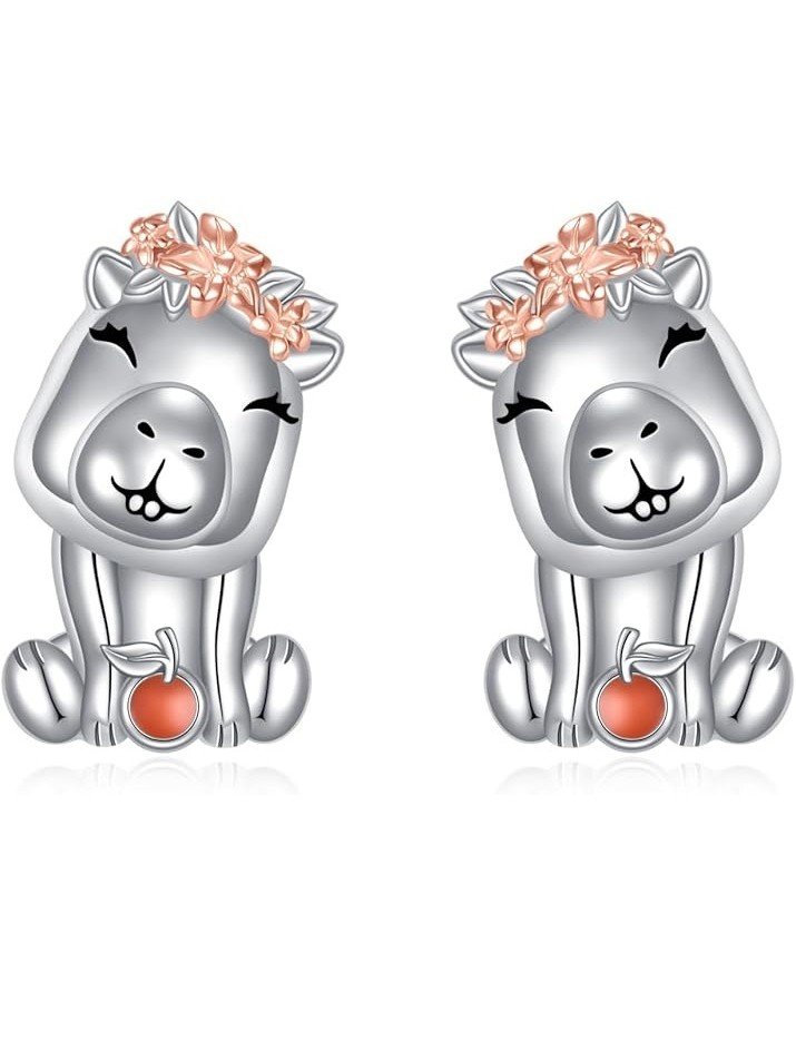 Aretes de Capibaras Dientones