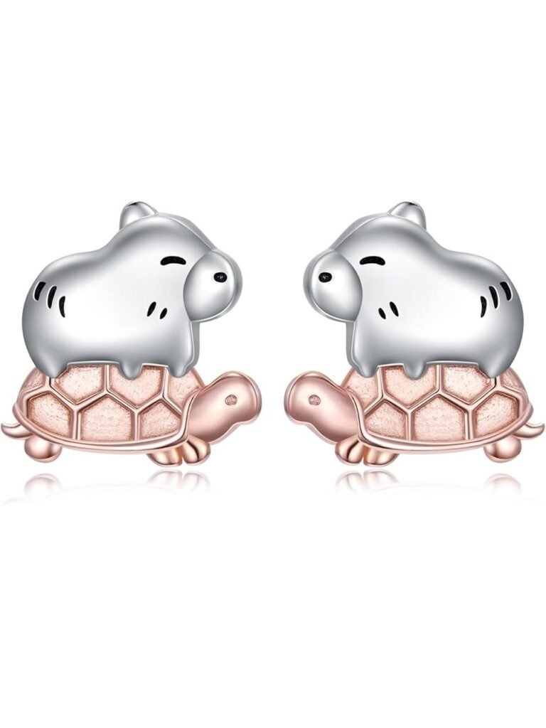 Aretes de Capibaras sobre Tortugas