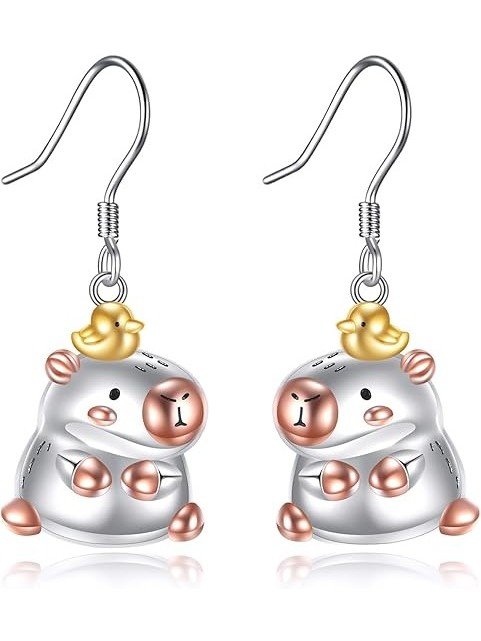 Aros de Capibaras con Patitos en la Cabeza