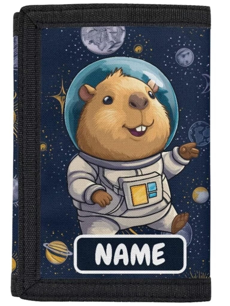Billetera de Capibara Astronauta