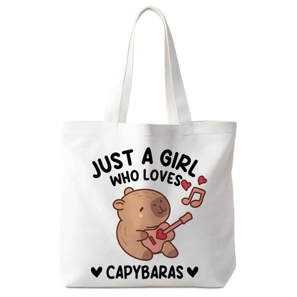 Bolsa de Lona Just a Girl Who Loves Capybaras