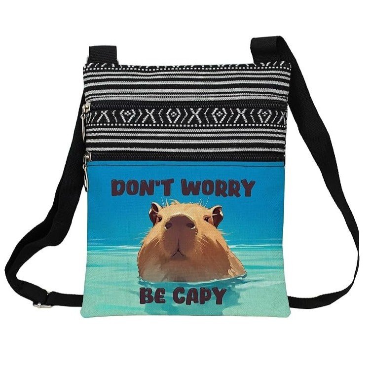 Bolsa de Tela de Mano Dont Worry Be Capy