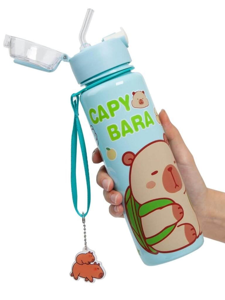 Botella de Agua de Capibara con Pajilla sin BPA