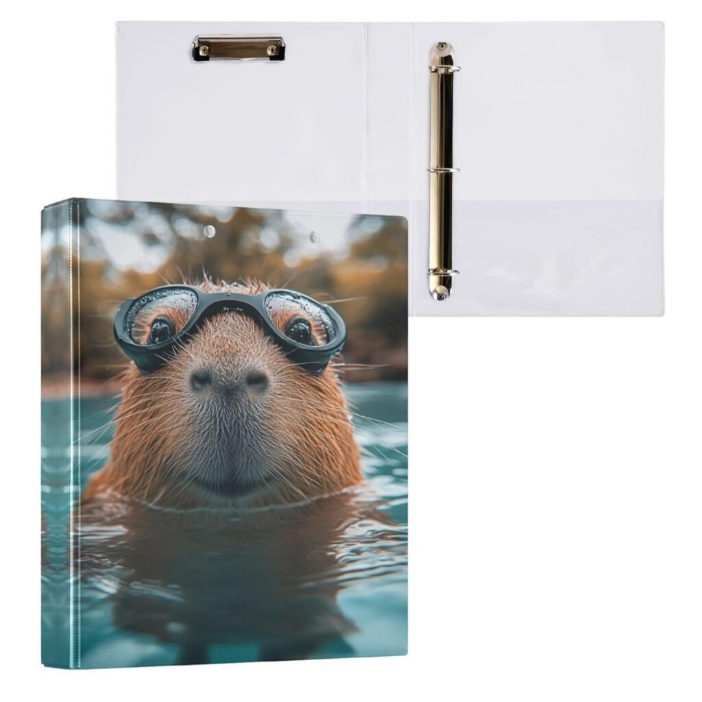 Organizador de Capibara con Sistema de 3 Anillos Redondos
