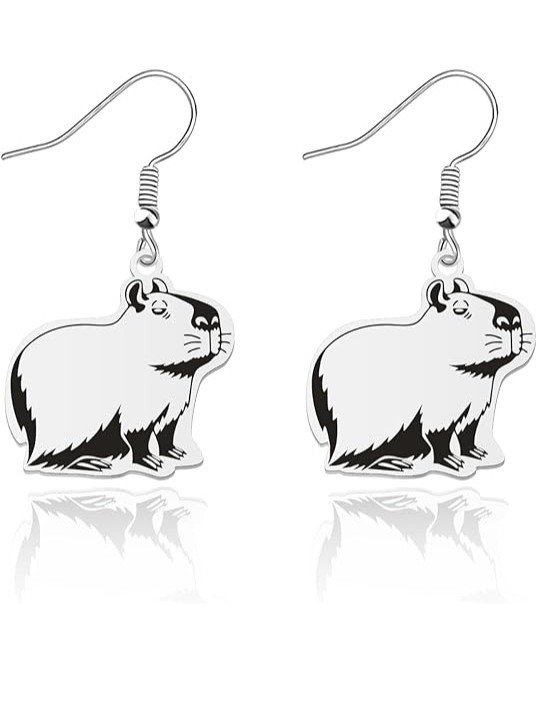 Pendientes de Capibara Ilustrados