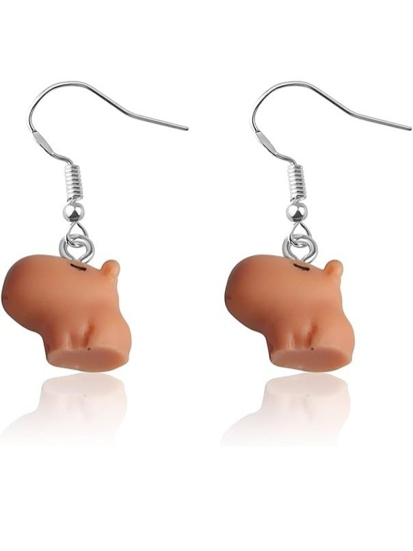 Pendientes de Resina de Capibaras Pequeños