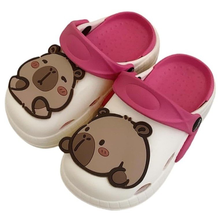 Chinelas Rosas de Capibaras