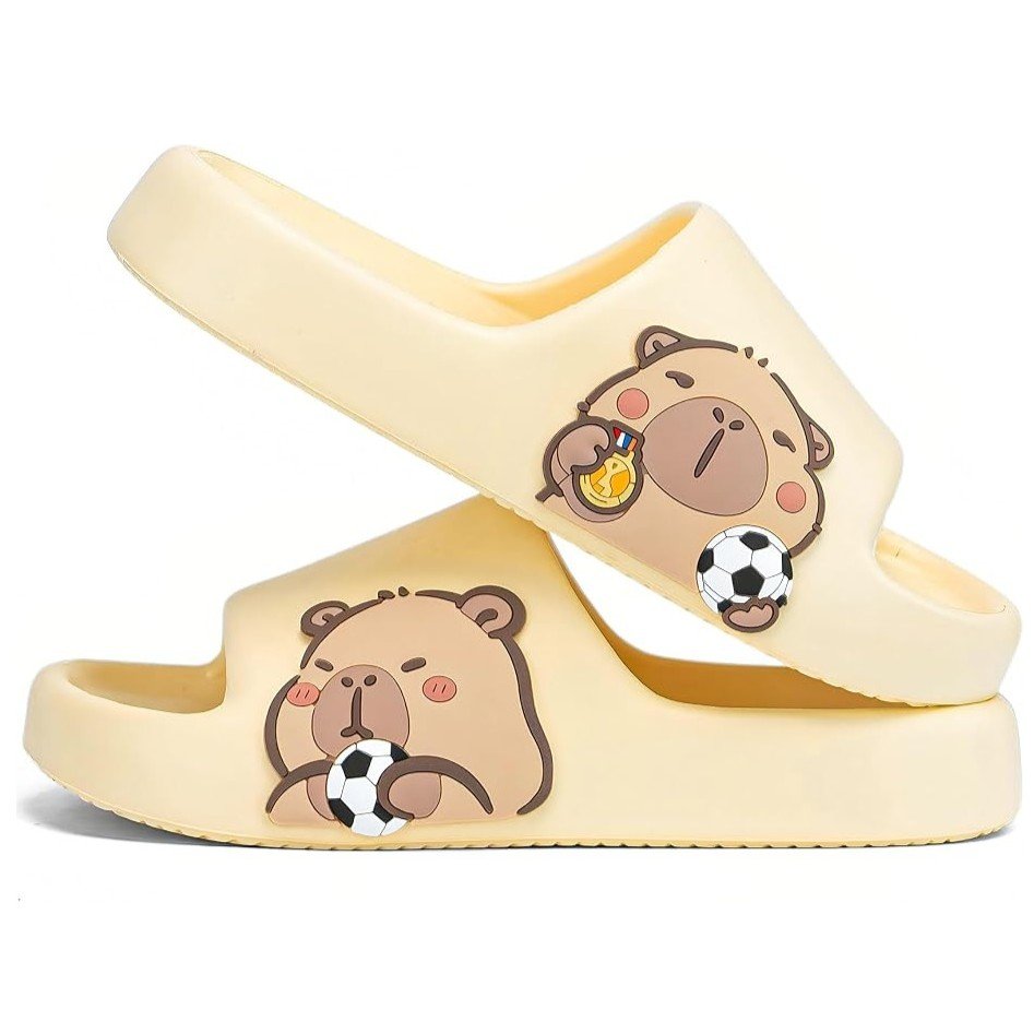 Ojotas Amarillas de Capibara Futbolista