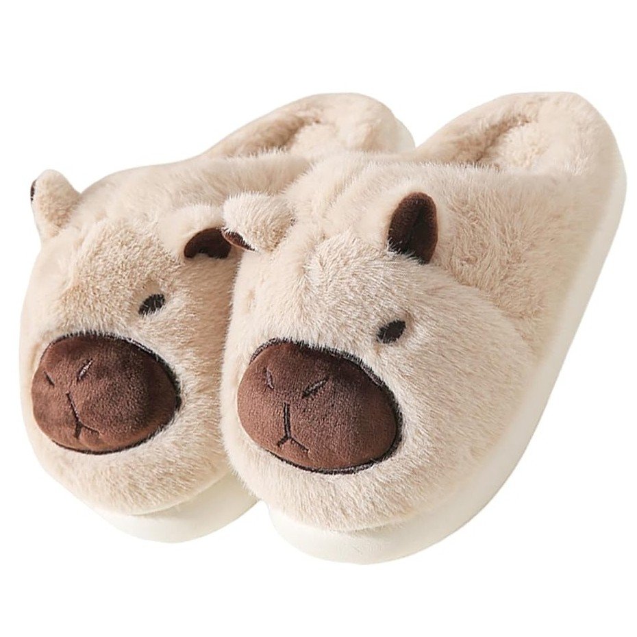 Pantuflas de Capibara Albino