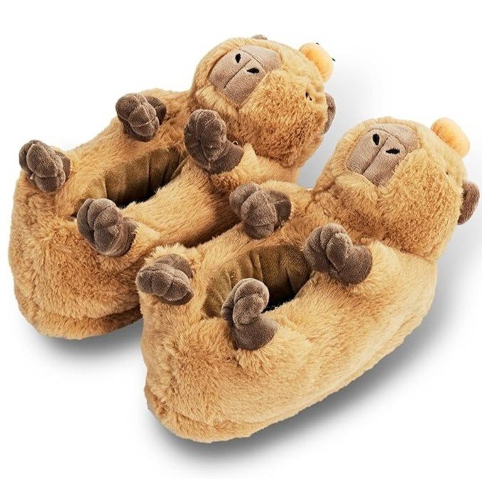 Pantuflas de Capibaras Panza Arriba
