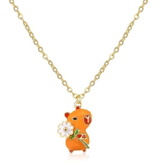 Collar de Capibara Llevando una Flor